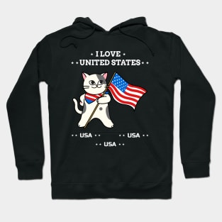 I Love United States Hoodie